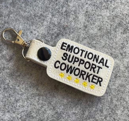 Emotional Support Coworker Keychain