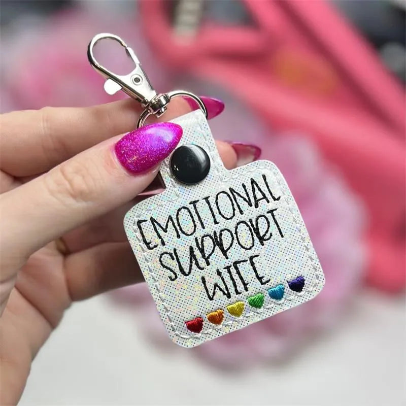 Emotional Support Coworker Keychain