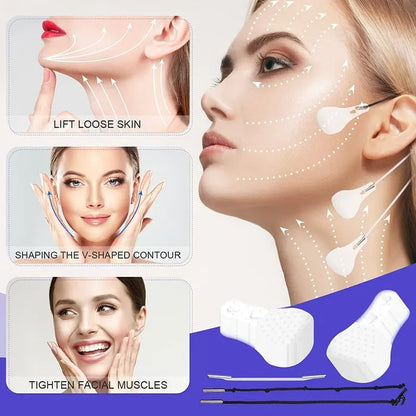 New Ultra Invisible Waterproof Face Lift Stickers Complete Kit