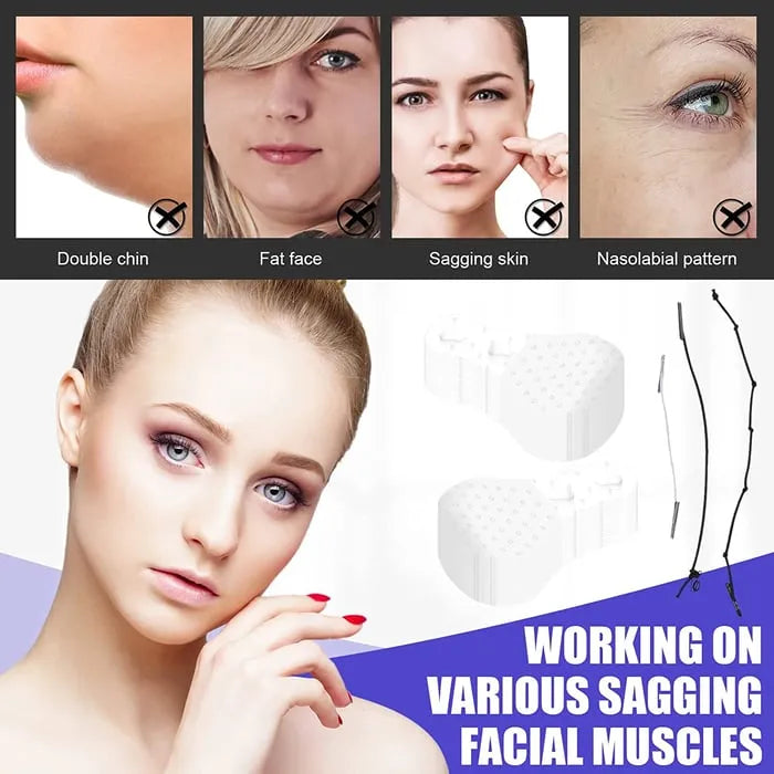 New Ultra Invisible Waterproof Face Lift Stickers Complete Kit