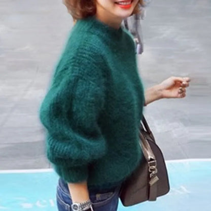 Cashmere Loose Solid Color Knit Sweater